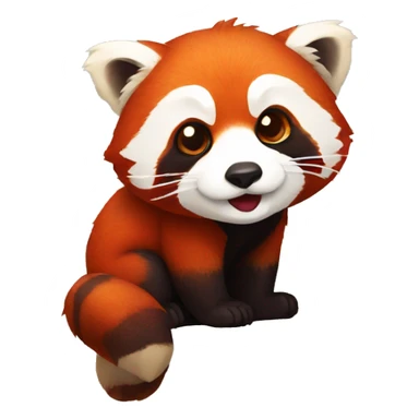 red panda rip sticker