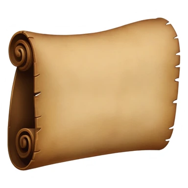 dark brown scroll  sticker