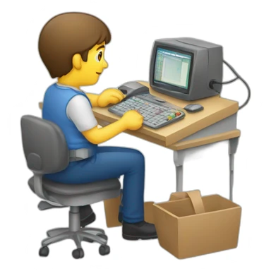 Télétravail dans une yourte sticker