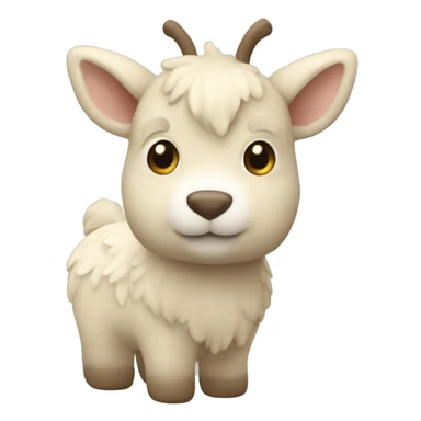 mini hartje beige sticker