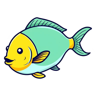 Big fat fish sticker