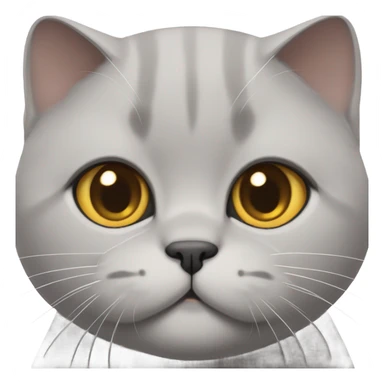 British short hair with chubby cheeks  sticker