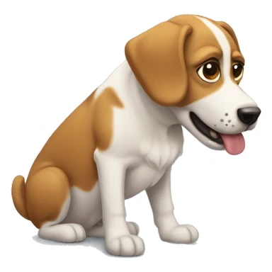 Perro con patas de arañan sticker