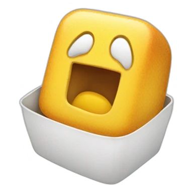 unchat qui mange une boite sticker