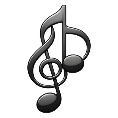 musical note black sticker