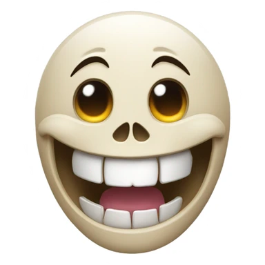 Skull emoji laughing  sticker