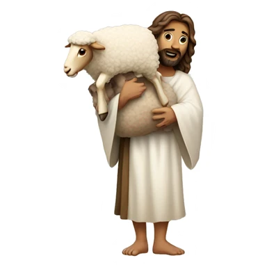  jesus carrying sheep sticker