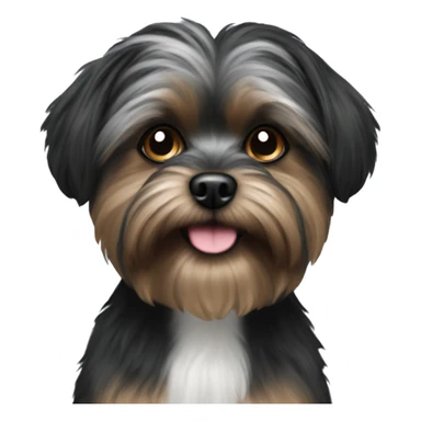 Black shorkie sticker