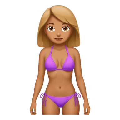 Girl in a bikini sticker