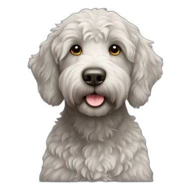 Labradoodle grey sticker