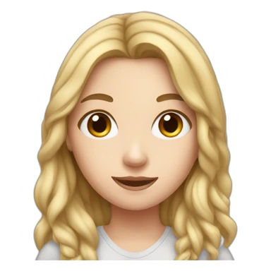 A white girl taking photo sticker