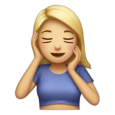 Girl talk in call while sleeping  sticker