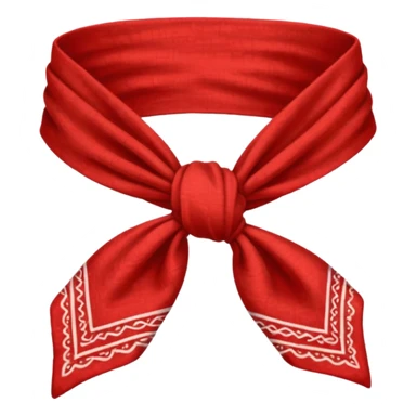 bandana, bandana,tied sticker
