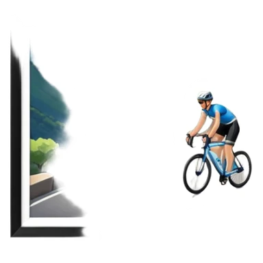 puerto de montaña ciclismo sticker