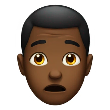 black kid crying because he got rejected his eyes red sticker