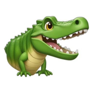 Cocodrilo centro de copiado sticker