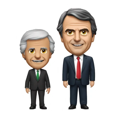 Jair Bolsonaro play with Luiz Inácio Lula da Silva sticker