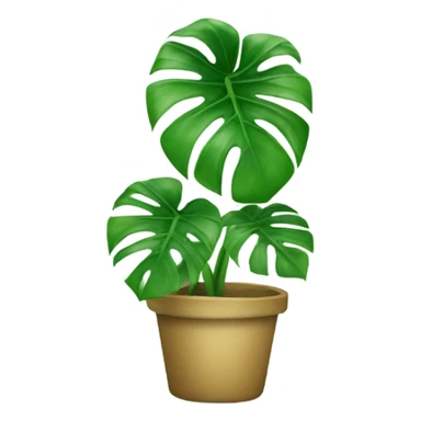 Monstera leaf sticker