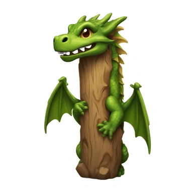 dragon wood totem sticker