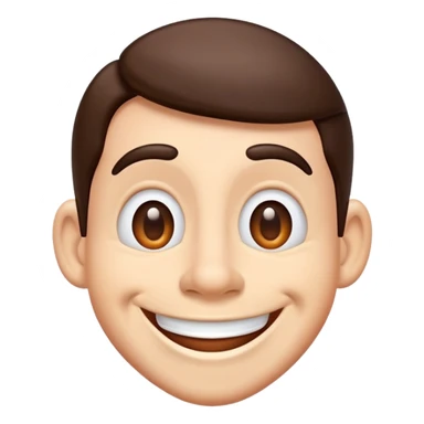 goofy smiling sticker