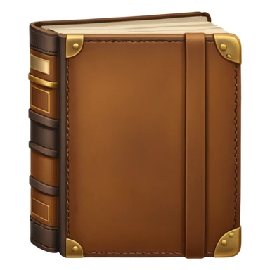 simple closed book sticker