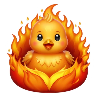 🔥+🐥+💦 sticker