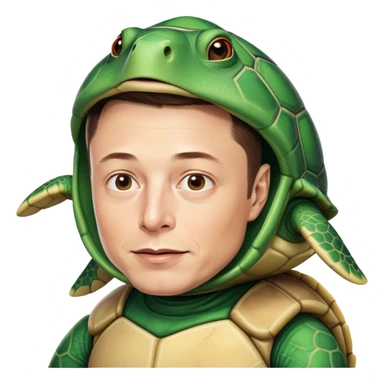 elon musk in turtle sticker