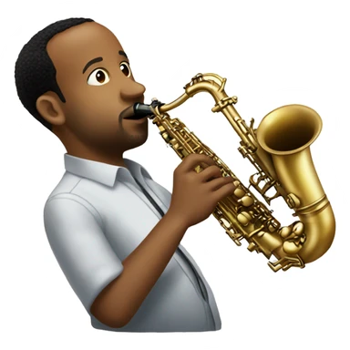 abiy ahmed playing saxophone  sticker