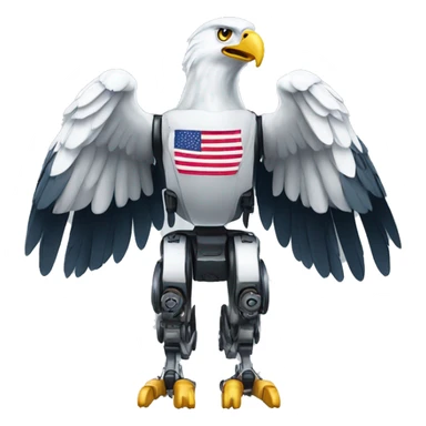 robot eagle usa  sticker