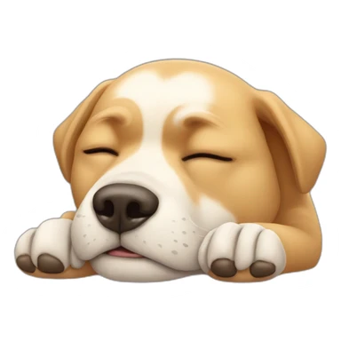 Chien qui dort sticker