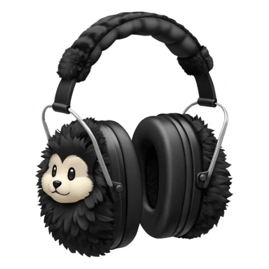 Protectores de orejas + solo, sin persona sticker