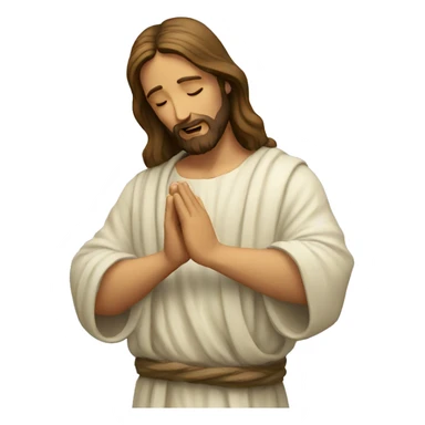 Jesus praying  sticker
