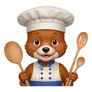 chef red dog sticker