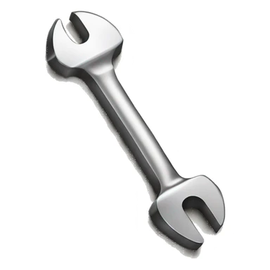 spanner tool icon on a bank note sticker