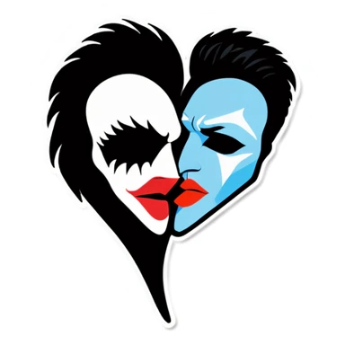 Kiss sticker