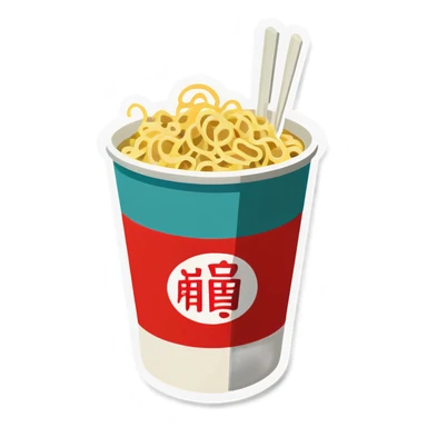 Cup of noodles sticker