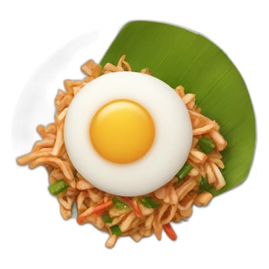 Pad krapow Thai food sticker