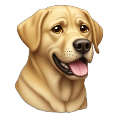 angry labrador sticker