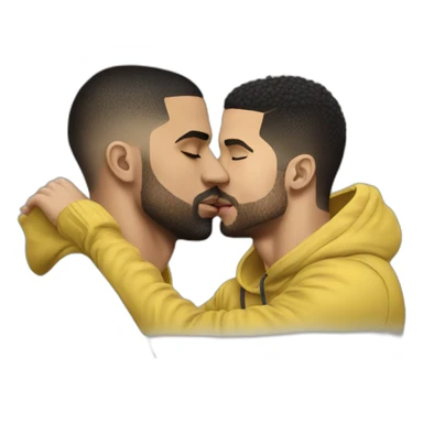 drake kissing cr7 sticker