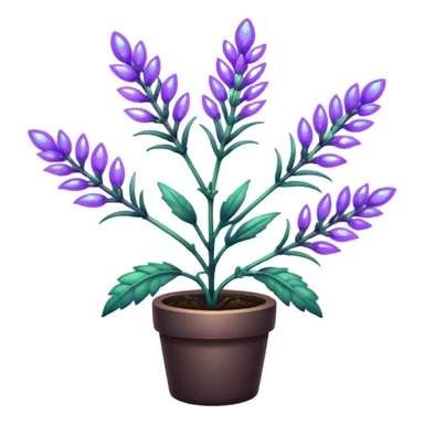 create a holographic lavender plant sticker