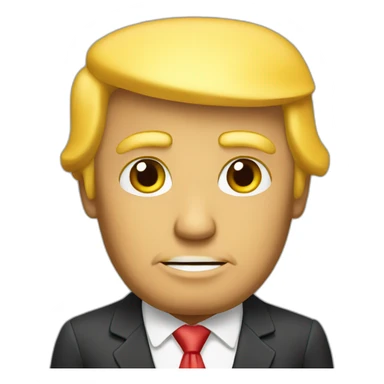 Donald Trump yellow sticker