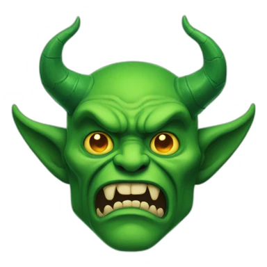 green demon sticker