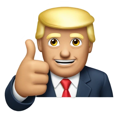 Trump thumbs up sticker
