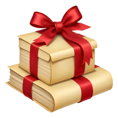 Stack of ager letters, tied with a red ribbon sticker