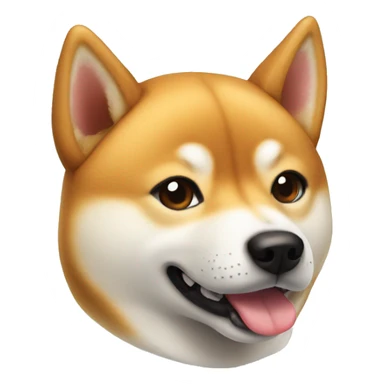 Shiba Inu dog face sticker