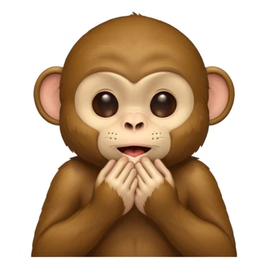 speak no evil monkey sticker