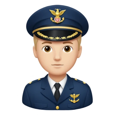 male navy soldier, bulgy face. sticker