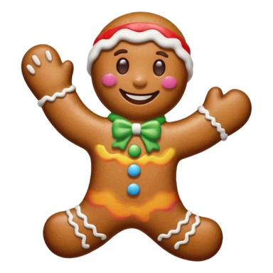 Christmas gingerbread sticker
