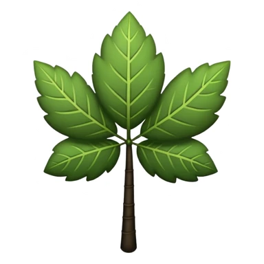 Trébol completamente negro cinco hojas  sticker