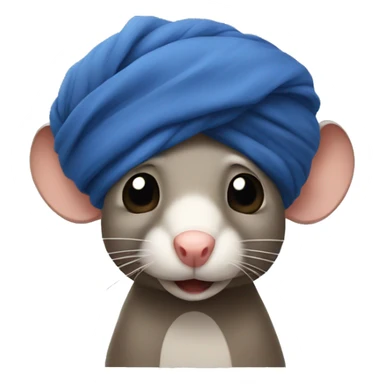 Rat with turban sticker